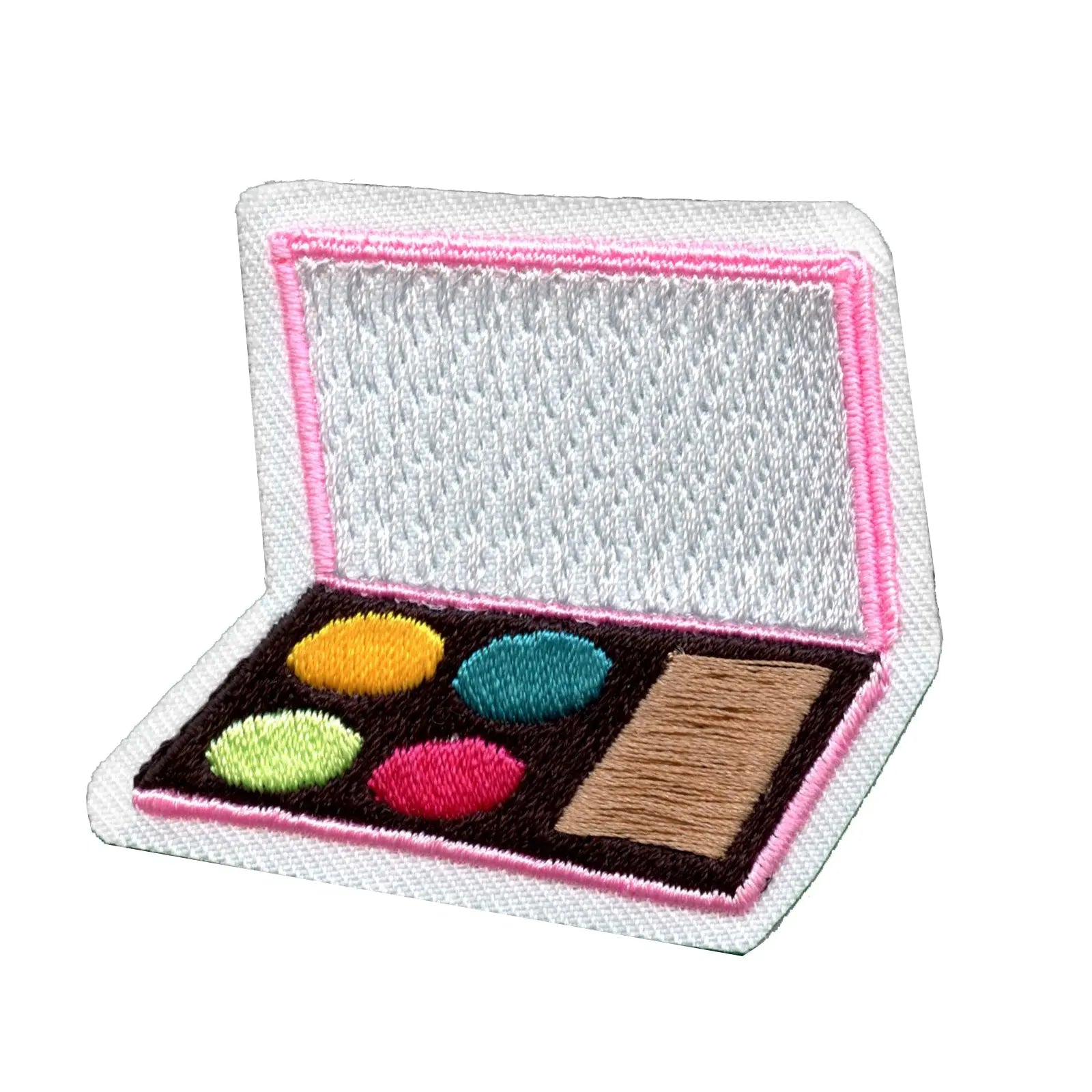 Makeup Palette Embroidered Iron On Patch 