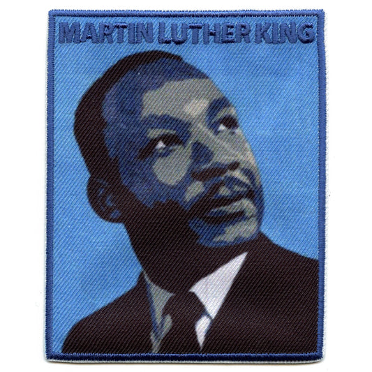 Martin Luther King Portrait Embroidered Iron On FotoPatch 