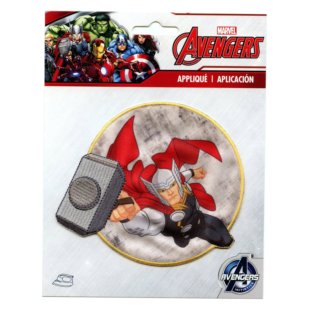 Marvel Avengers Flying Thor Embroidered Iron On Applique Patch 