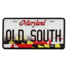 Maryland License Plate Patch Old South State Embroidered Iron On