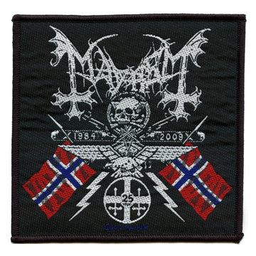 Mayhem Coat of Arms Patch 1984-2009 Flags Sew On 