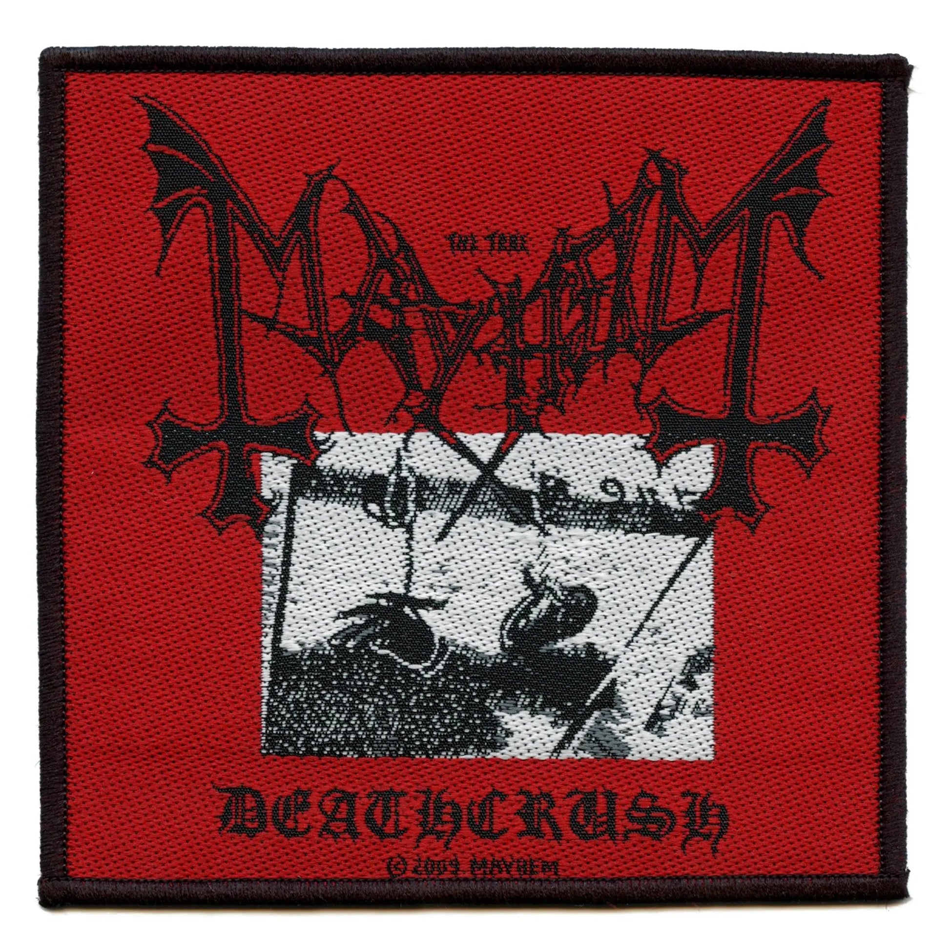 Mayhem Deathcrush Patch 1987 Album Art Sew On 