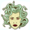 Snake Haired Medusa Face Patch Greek Mythology Legend Embroidered Iron On