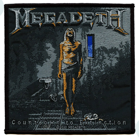 Megadeth Countdown To Extinction Patch Album Art Skull Woven Iron On