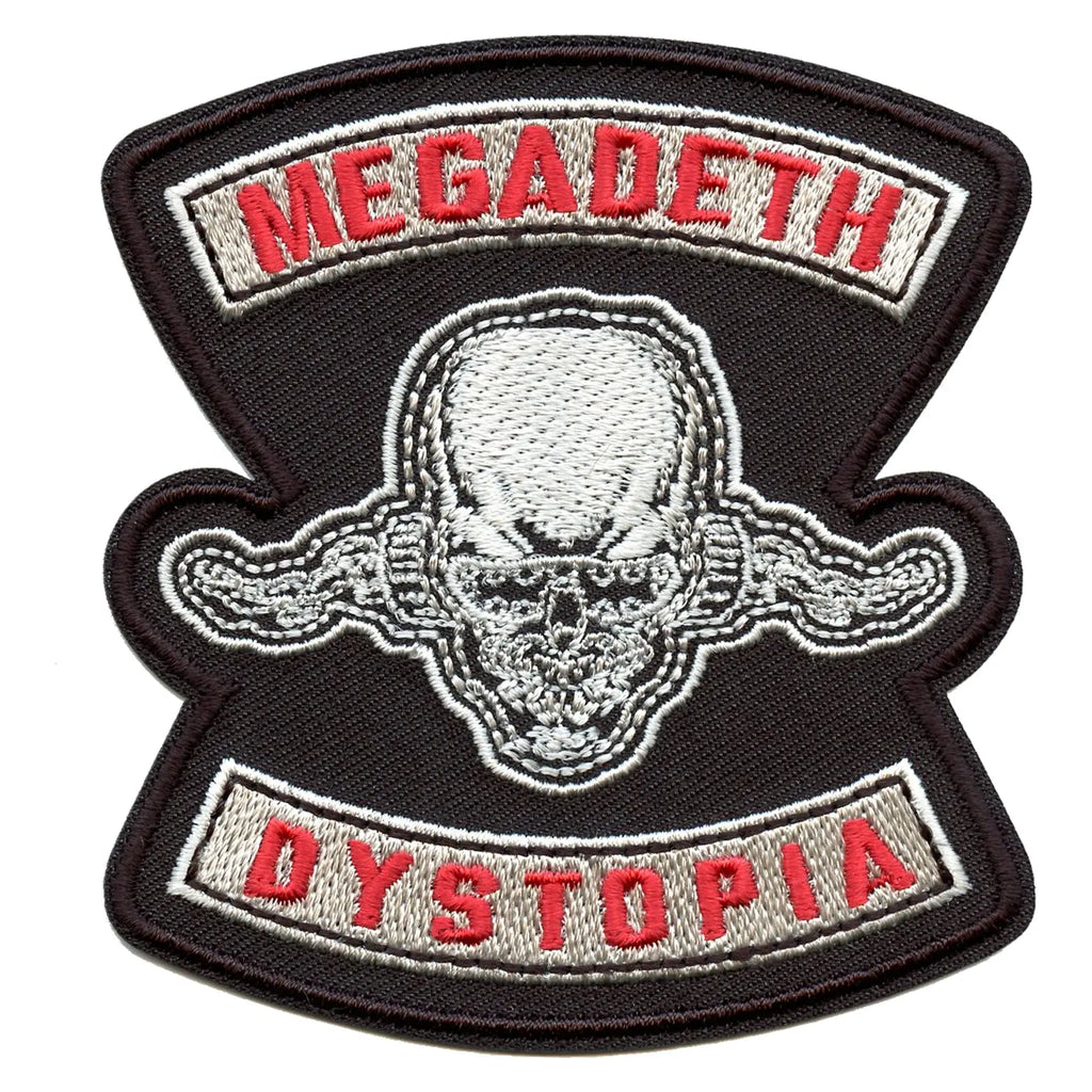 Megadeth Dystopia Embroidered Iron On Patch