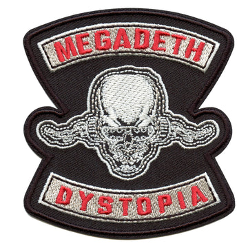 Megadeth Dystopia Embroidered Iron On Patch 