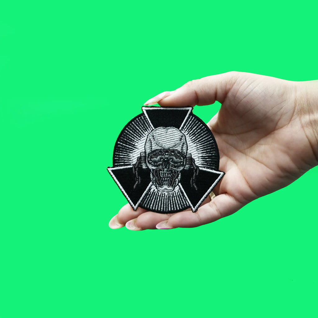 Megadeth Patch Skull Burst Embroidered Iron On