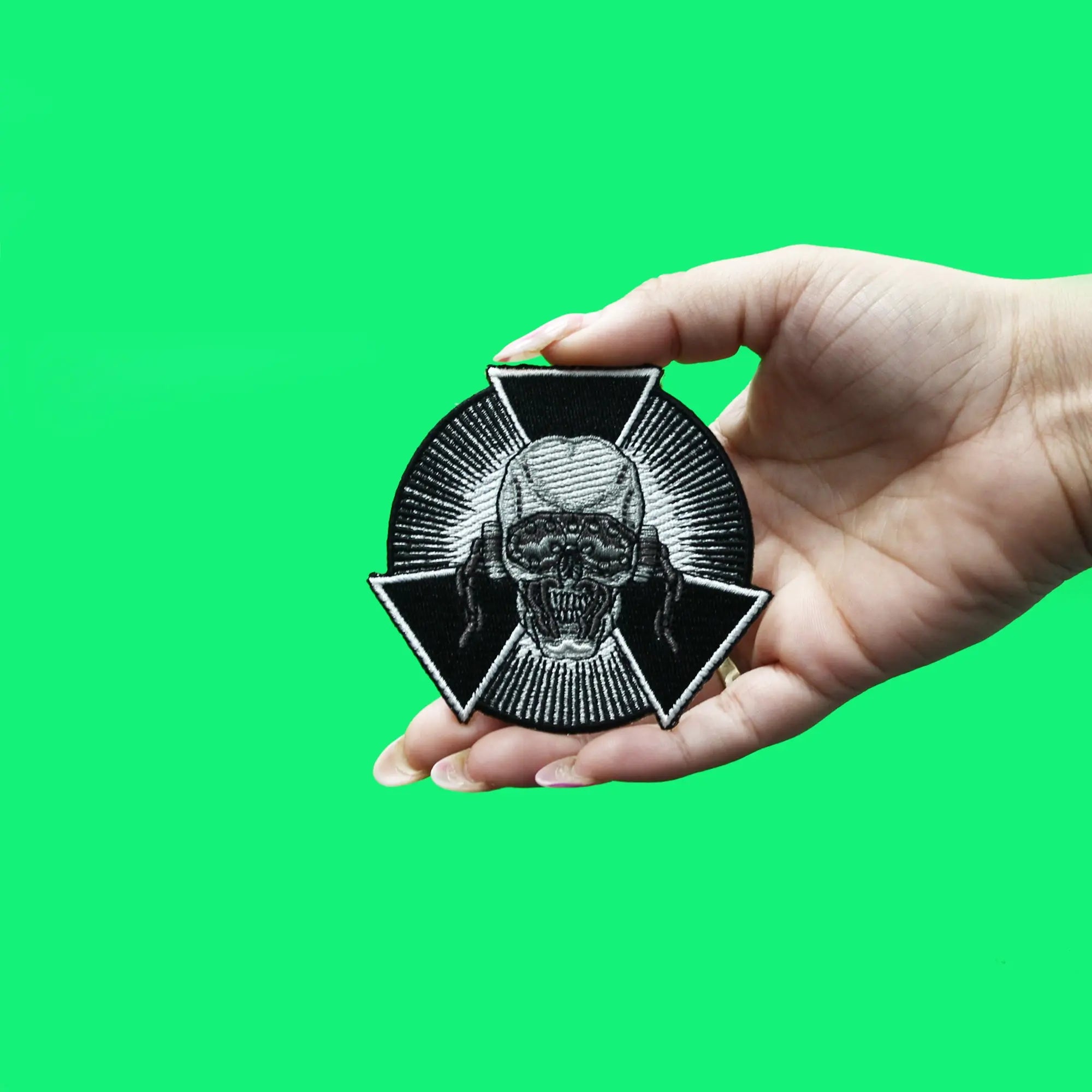 Megadeth Patch Skull Burst Embroidered Iron On