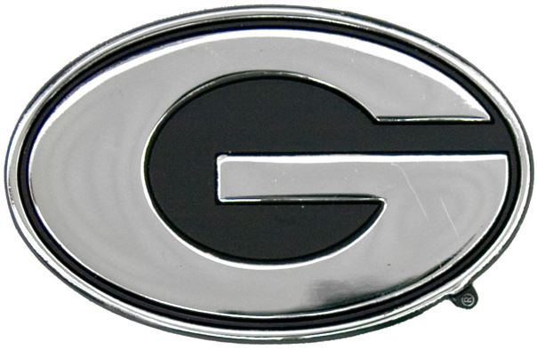 Georgia Bulldogs Premium Solid Metal Chrome Plated Car Auto Emblem 