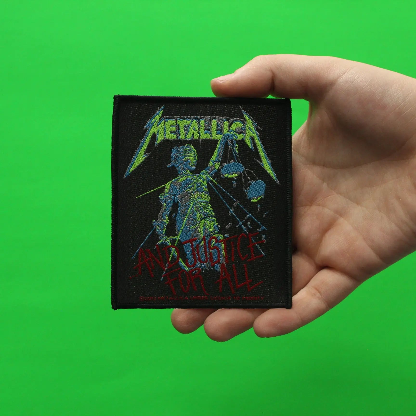 Metallica And Justice For All Woven Sew On Patch 
