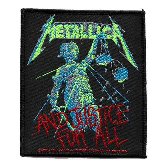 Metallica And Justice For All Woven Sew On Patch 