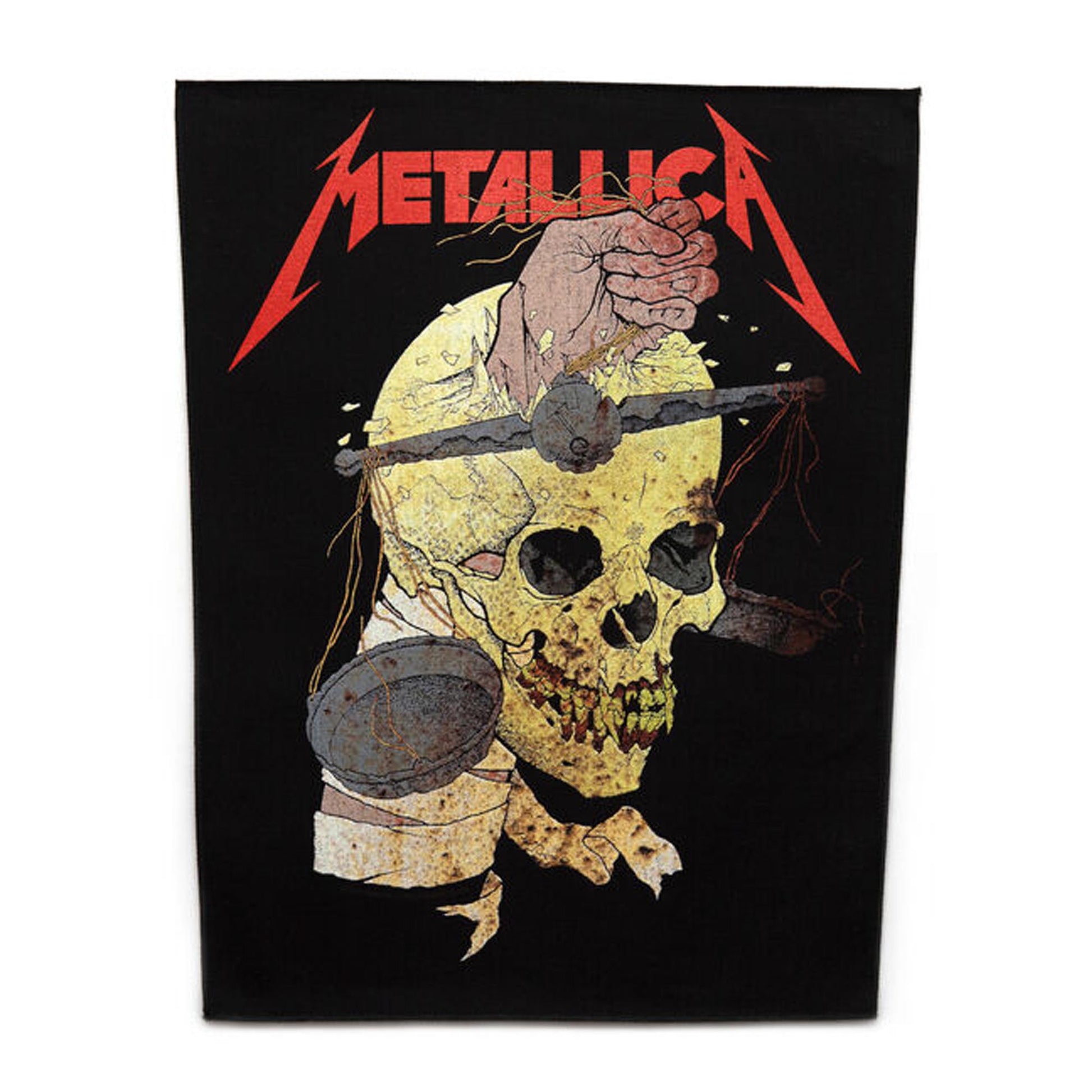 Metallica 'Harvester Of Sorrow' Back Of Jacket Patch Black Woven Sew On Patch 