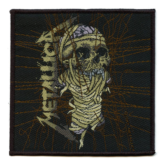 Metallica One Skull Art Patch Heavy Metal Band Woven Iron On