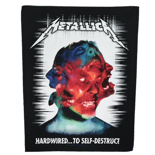 Metallica Hardwired to Self Destruct Back Patch Thrash Metal Band XL DTG Printed Sew On