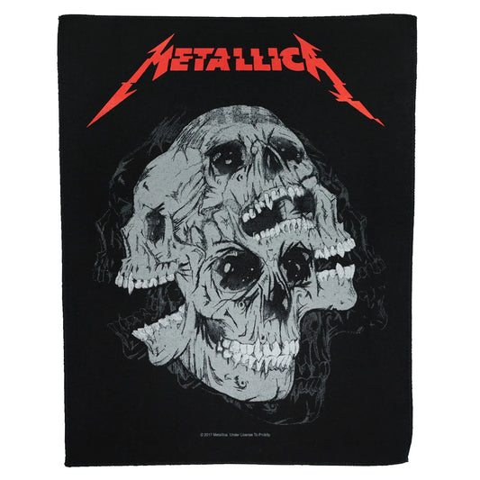 Metallica Skulls Back Patch Rock Band XL DTG Printed Sew On