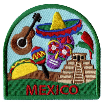 Mexico Travel Embroidered Iron On Patch 