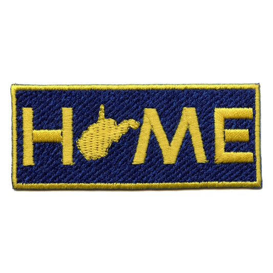 West Virginia Home With State Embroidered Iron On Patch 
