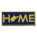 West Virginia Home With State Embroidered Iron On Patch