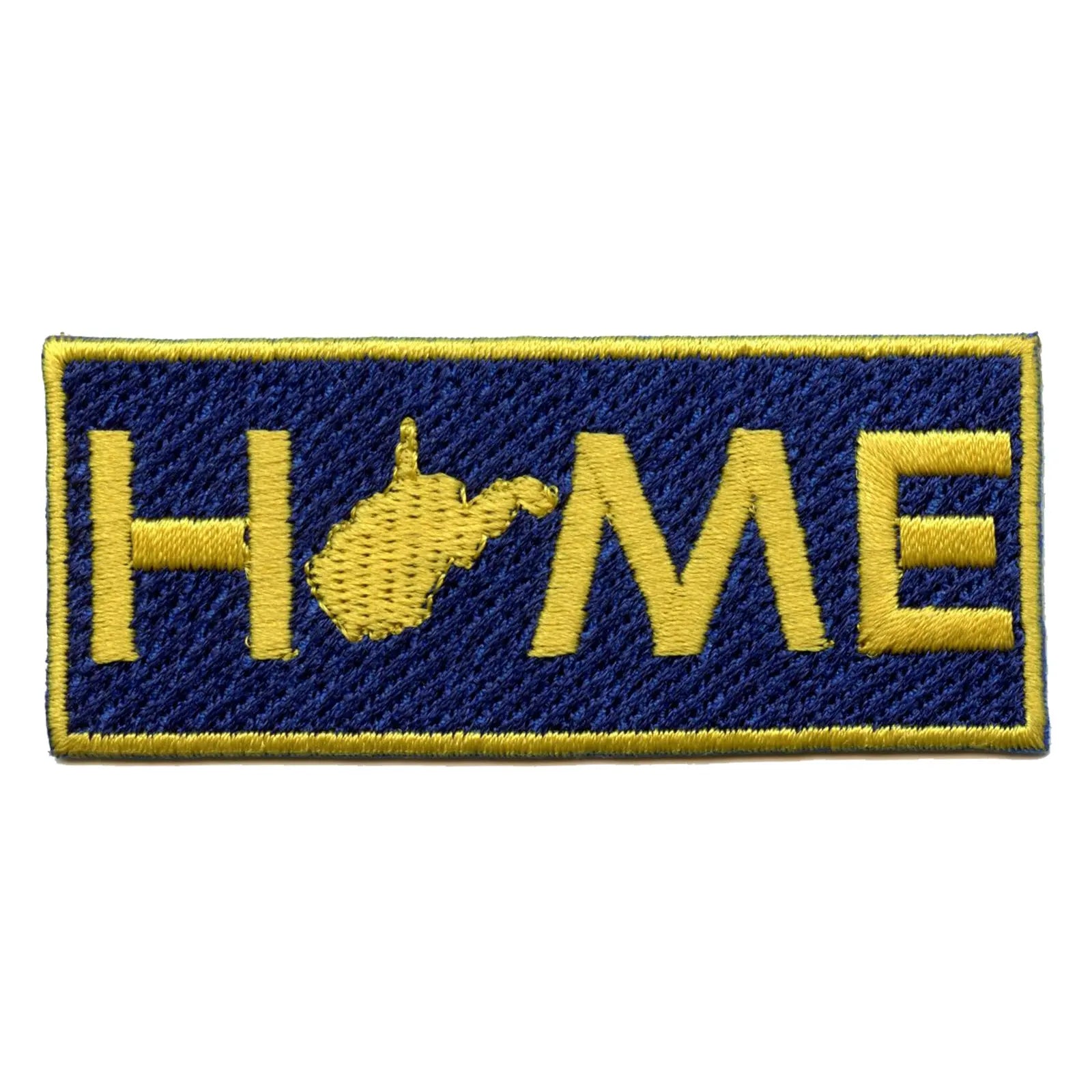 West Virginia Home With State Embroidered Iron On Patch 