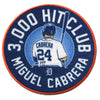 Detroit Tigers Miguel Cabrera 3000 Hit Club Patch 