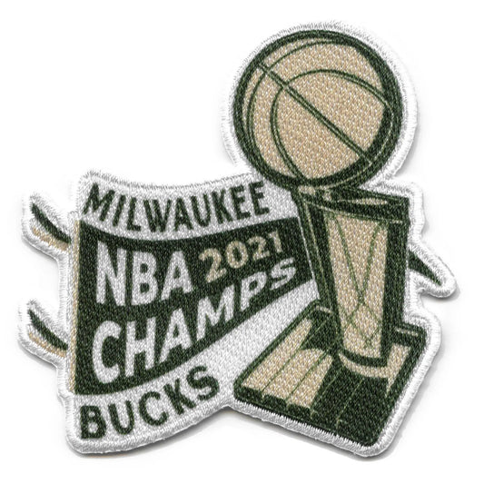 2021 NBA Finals Champions Milwaukee Bucks Pennant Patch 