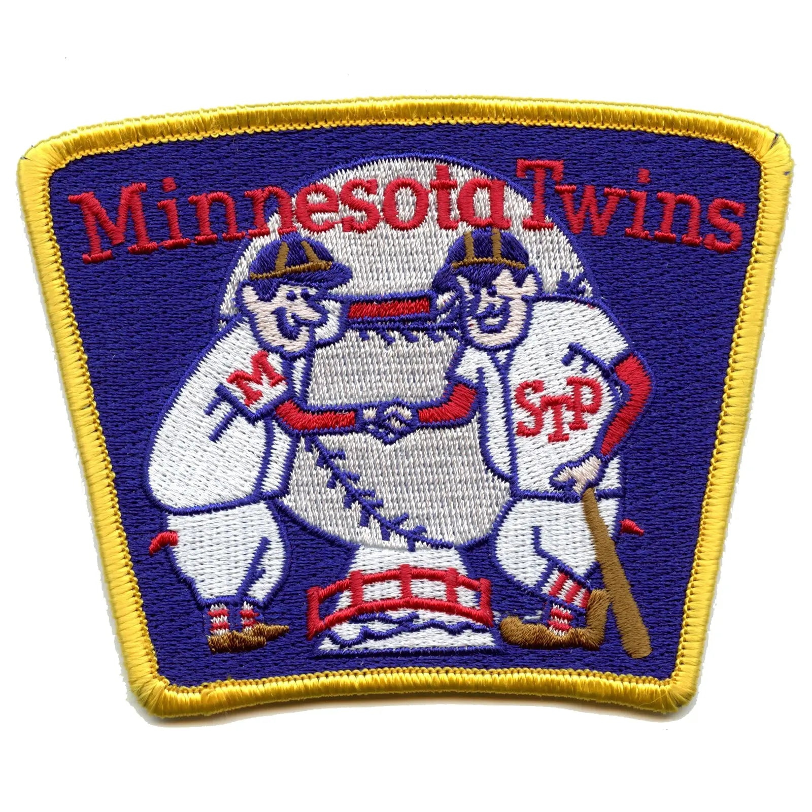 サインボール &TEAM andteam TAKI SecondtoNONE Minnesota Twins 'Shaking Hands' 60's Retro Logo Jersey Sleeve
