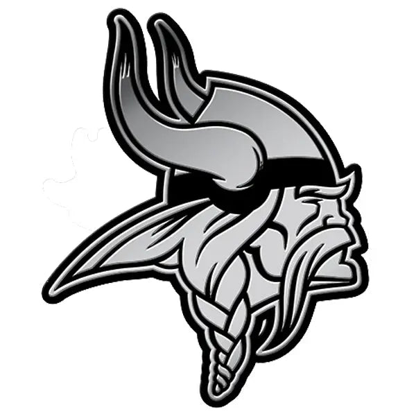 Minnesota Viking 3D Chrome Auto Emblem RICO