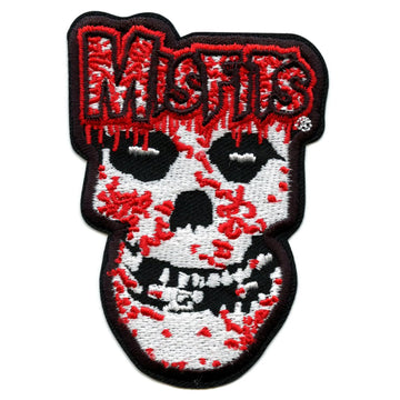 The Misfits Bloody Skull Patch Classic Punk Rock Embroidered Iron On
