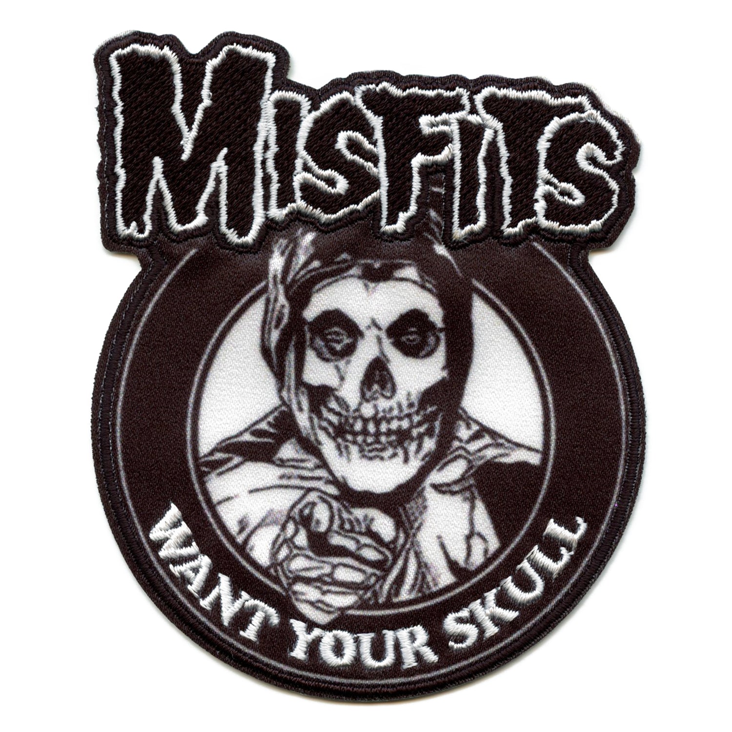 Misfits Patch Want Your Skull Embroidered Iron On – Patch Collection