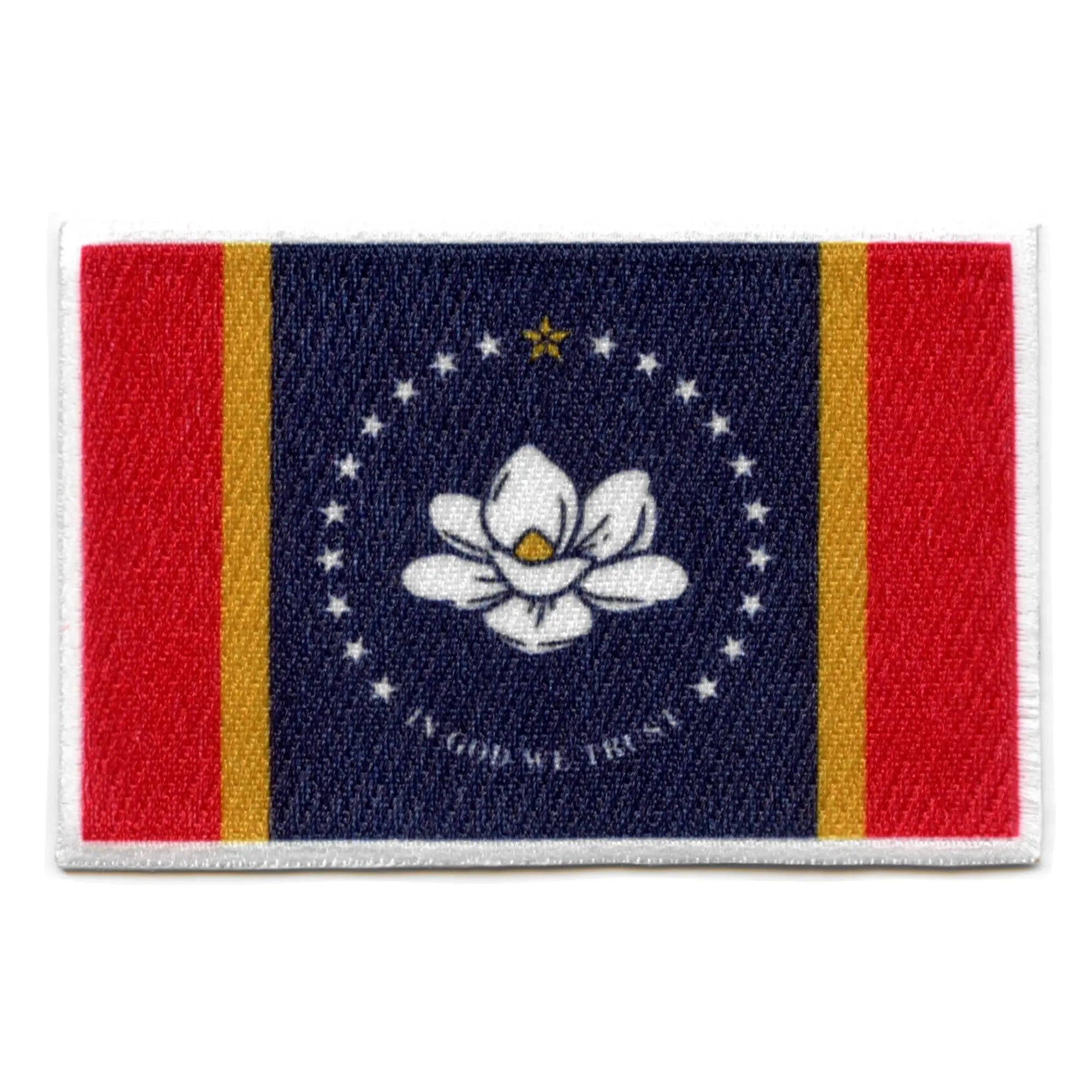 Mississippi Patch State Flag Embroidered Iron On 