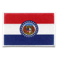 Missouri Patch State Flag Embroidered Iron On