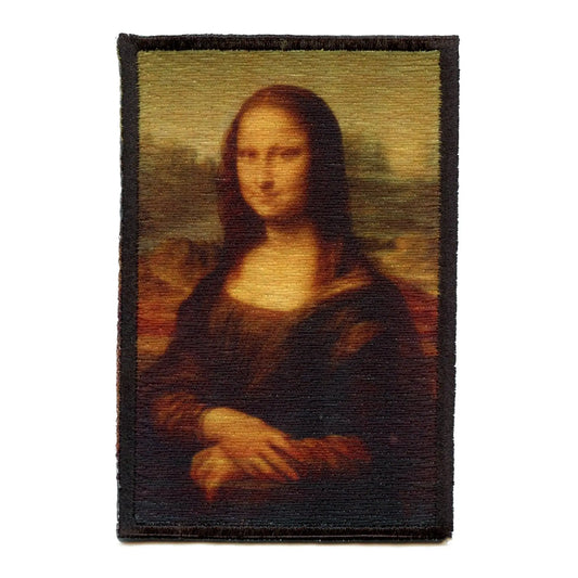 Mona Lisa Patch Leonardo Da Vinci Painting Italian Renaissance Small Embroidered Iron On 