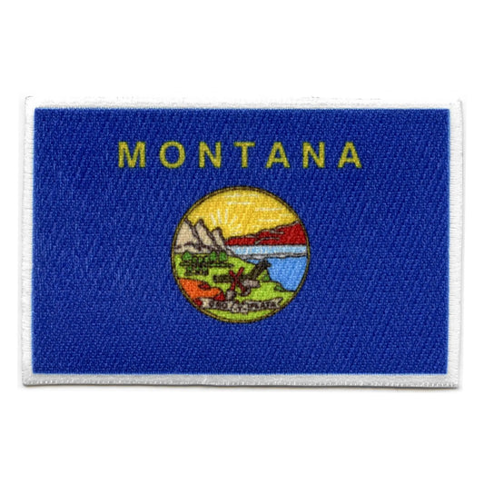 Montana Patch State Flag Embroidered Iron On 