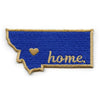 Montana Home State With Heart Home Embroidered Iron On Patch 