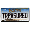 Montana State License Plate Patch Big Bay Treasure Sublimated Iron On