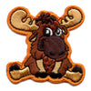 Cute Moose Patch Nature Friend Embroidered Iron On 