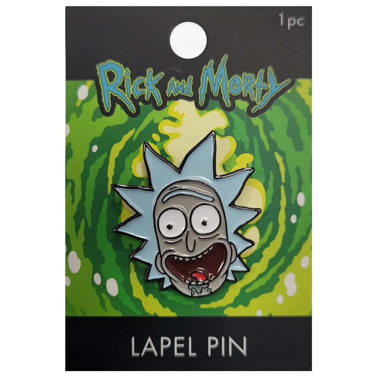 Drooling Patch Rick and Morty Drooling Rick Cartoon Network Enamel Pin – Patch Collection