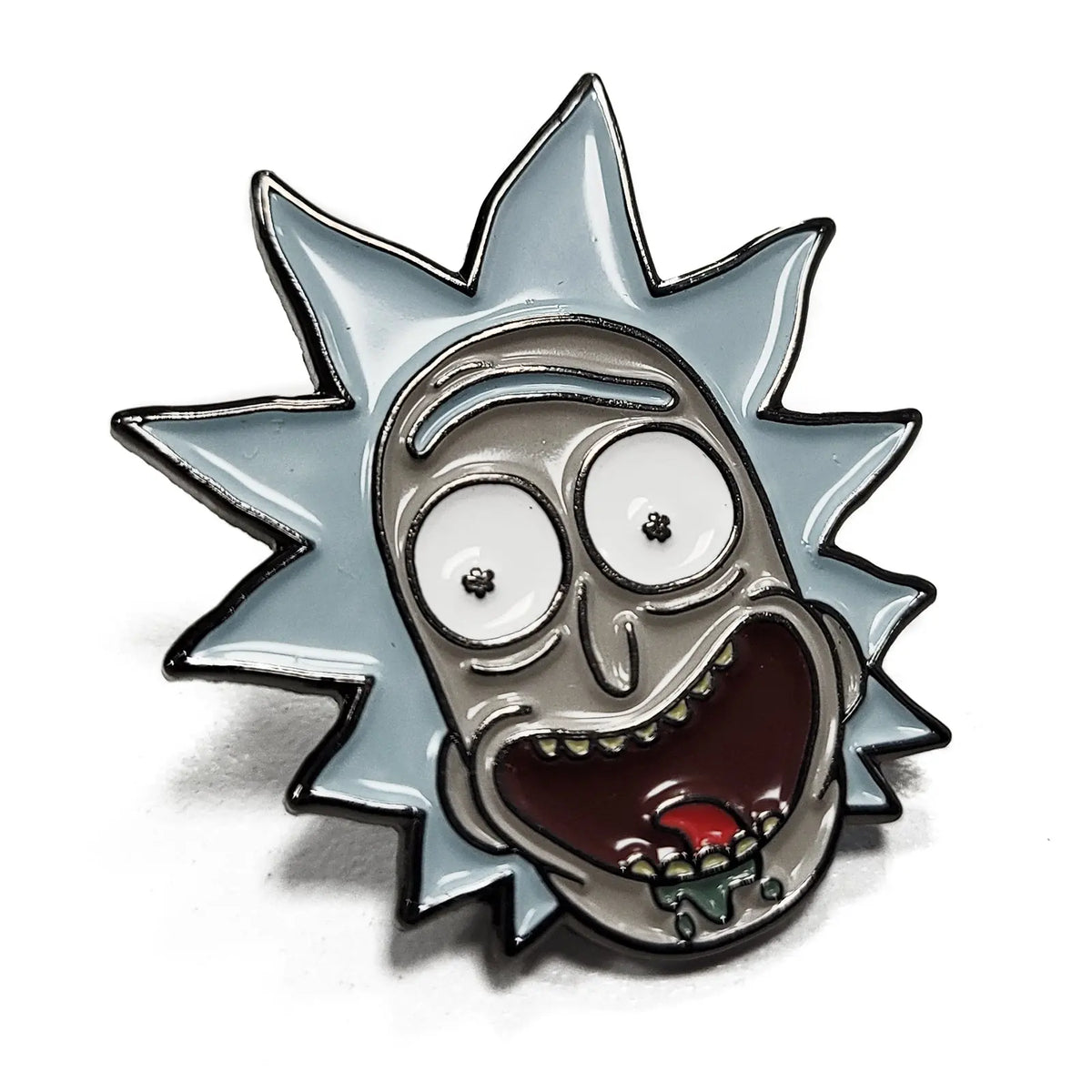 Drooling Patch Rick and Morty Drooling Rick Cartoon Network Enamel Pin – Patch Collection