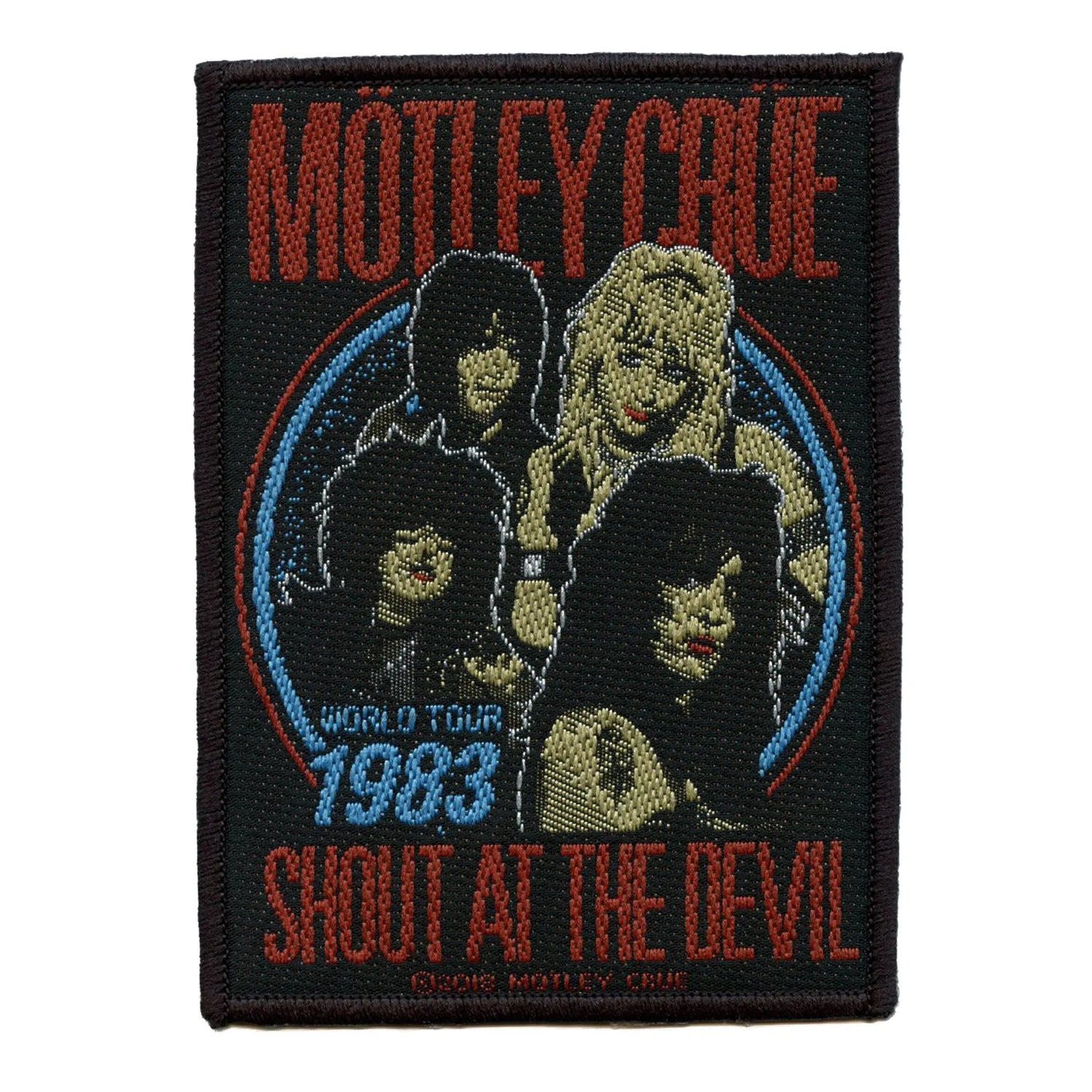 Motley Crue Shout At The Devil Patch 1983 World Tour Woven Iron On ...