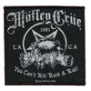 Motley Crue Cant Kill Rock And Roll Patch Los Angeles California Woven Iron On