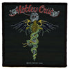 Motley Cure Snake Blade Patch Dr. Feelgood Square Cover Woven Iron On