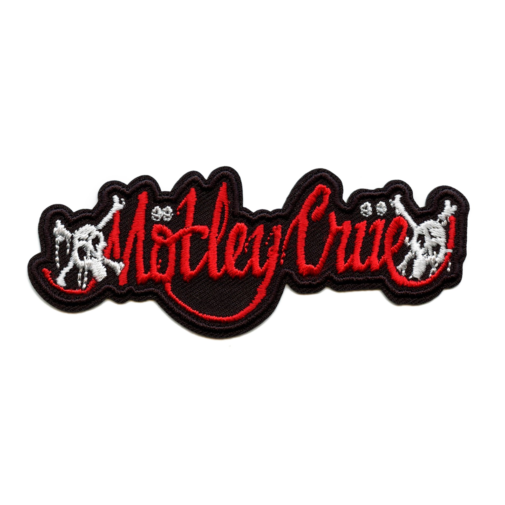 Official Motley Crue Patch Red Feelgood Logo Embroidered Iron On 