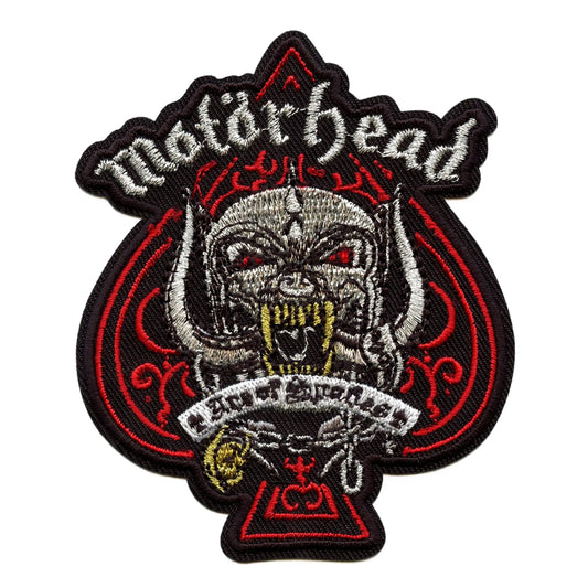 Motorhead Patch Metallic Ace of Spades Embroidered Iron 