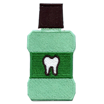 Mouthwash Embroidered Iron On Patch 