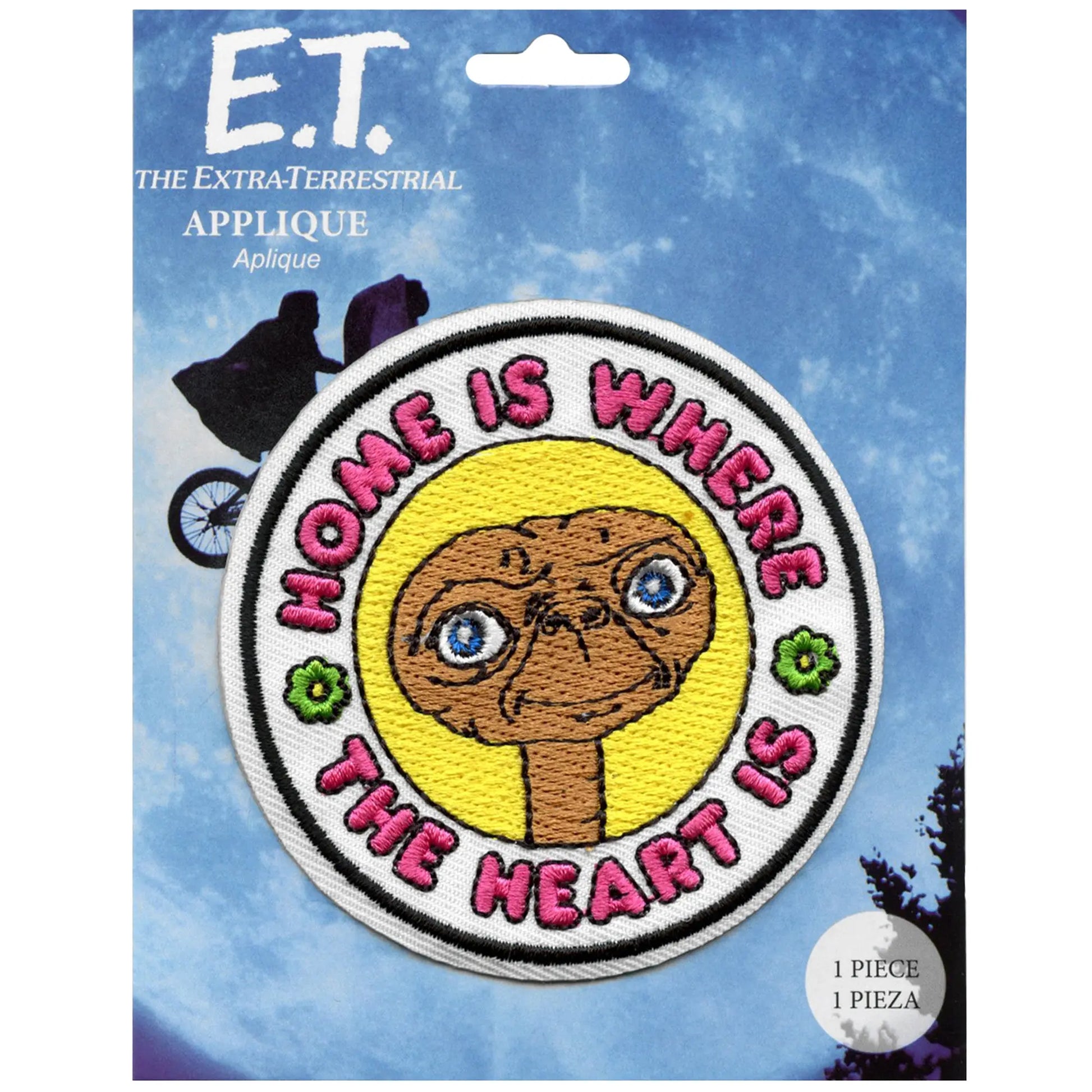 ET Home is Where The Heart is Patch Nostalgic Alien Movie Embroidered Iron On