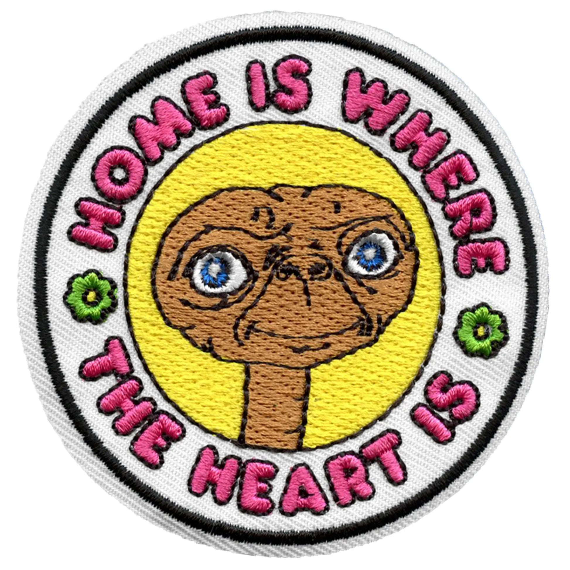 ET Home is Where The Heart is Patch Nostalgic Alien Movie Embroidered Iron On