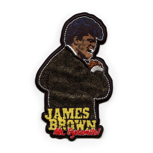 James Brown Mr. Dynamite Patch Singing Cut Out Applique Iron On