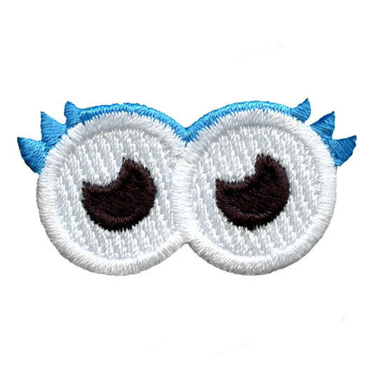 Eyes With Lashes Embroidered Iron On Patch 1 of 8 Pieces 