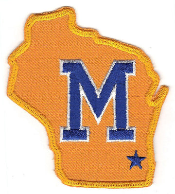 Milwaukee Brewers Alternate Team Logo Sleeve Patch (1970-1977) 