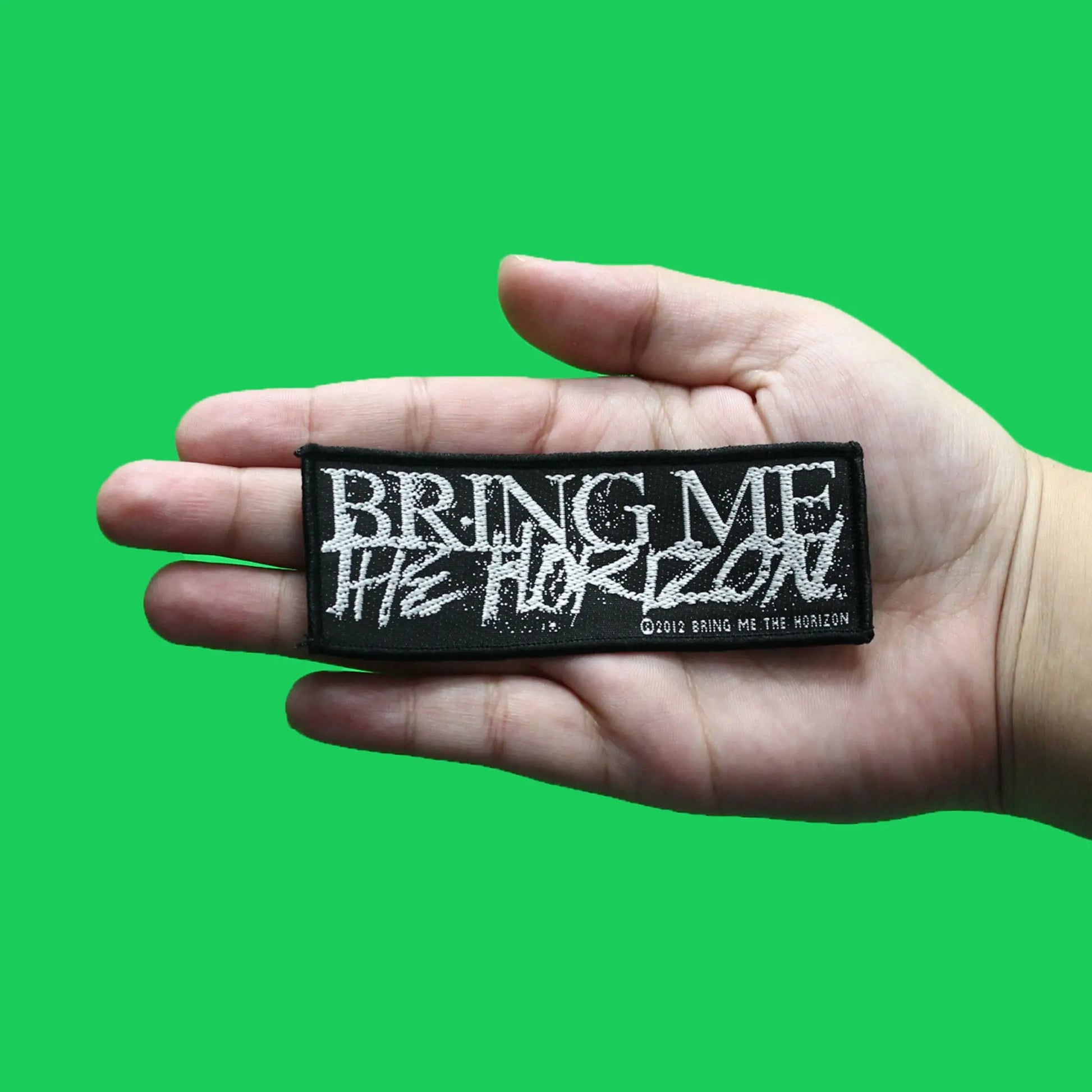 Bring Me The Horizon Horror Logo Patch Heavy Metal Band Woven Iron On